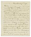 FULTON, ROBERT. Autograph Letter Signed, Robt Fulton, to Joshua Gilpin,